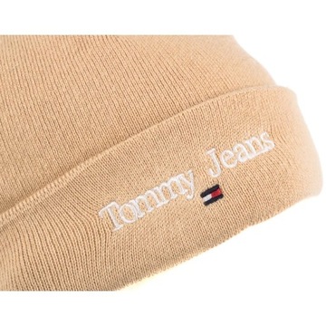 Czapka Tommy Hilfiger Tjw Sport Beanie Beżowa