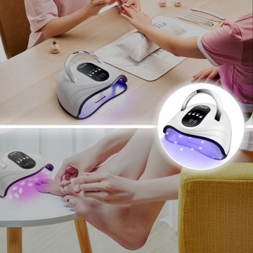 УФ-СВЕТОДИОДНАЯ ЛАМПА ДЛЯ НОГТЕЙ 120 ВТ ДЛЯ ГИБРИДНЫХ ГЕЛЕЙ МОЩНЫЙ ГИБРИДНЫЙ SUN S9 MAX LCD