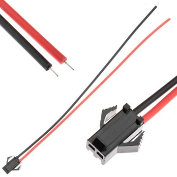 Złączka męska do taśmy LED 2PIN z przewodem