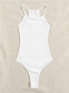 SHEIN ЖЕНСКОЕ БОДИ, WHITE FIT BASIC 40 Л EDA