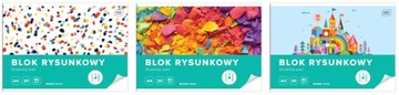 Blok rysunkowy A4 20 80g Interdruk