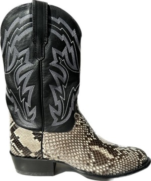 Мужские туфли Tecovas The Bryce Black Bone Python