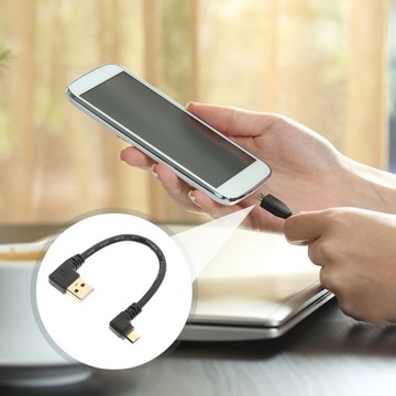 USB ДИАГОНАЛЬ 90 ГРАДУСОВ ДЛЯ ЗАРЯДКИ И СИНХРОНИЗАЦИИ 2 ШТ.