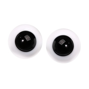 2 sztuki szklanych oczu lalki, ruchome oczy (6 mm) rękodzieło, styl