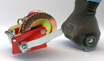 РУЧНАЯ ТРОСОВАЯ ЛЕБЕДКА С РУКОЯТОЧНОЙ ЛЕБЕДКОЙ 454 кг ТРОС 10М ЖЕСТКИЙ