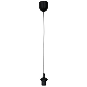 ZWIS PRZEWÓD PODSTAWA LAMPY WISZĄCEJ CZARNA E27