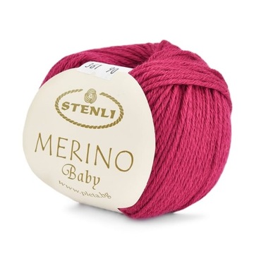 Włóczka Stenli Merino Baby 361 / wiśnia