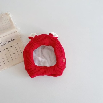 Autumn Winter Ins Korean Hat for Infant Warm Kniting Windproof Beanie