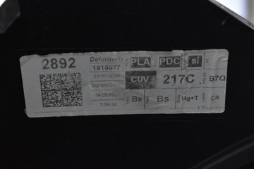 NÁRAZNÍK PŘEDNÍ KOMPLETNÍ HALOGEN PDC X6 VOLKSWAGEN TAIGO LAK LB7Q