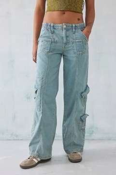 Urban Outfitters tuj jeans kieszenie niebieskie spodnie M NH5