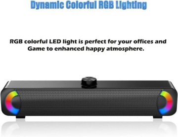 КОМПЬЮТЕРНЫЙ ДИНАМИК USB AUX SOUNDBAR RGB HPYLIF -H