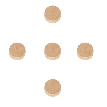 2 пробковых подушечки для тромбона, 5 шт. в упаковке диаметром 9 мм. Ремонтная пробка для тромбона толщиной 4 мм