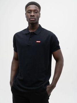 MĘSKA KOSZULKA POLO Z KRÓTKIM RĘKAWEM Czarna/Czerwona Jigga Wear L