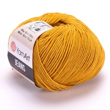 Włóczka YARNART JEANS 84 musztarda