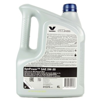 VALVOLINE 5W-30 SYNPOWER OIL 4л.