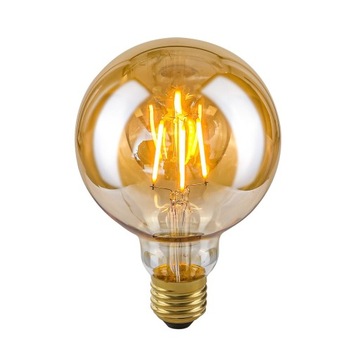 Żarówka ozdobna LED Retro E27 4W 2200K G95 Amber