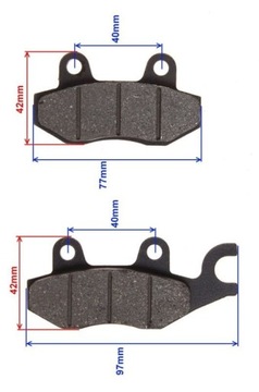 ЗАДНИЕ ТОРМОЗНЫЕ КОЛОДКИ ДЛЯ СКУТЕРА 2T 4T ZIPP ROMET
