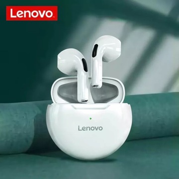 БЕСПРОВОДНЫЕ НАУШНИКИ LENOVO HT38 ОРИГИНАЛ 2024 ГОДА С POWERBANK-ВКЛАДЫШАМИ