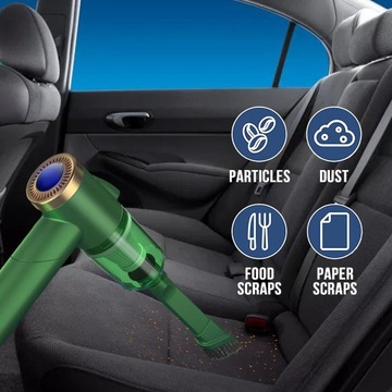 Складной пылесос с быстрой зарядкой, зеленый