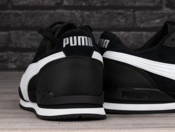 Мужская обувь, кроссовки Puma ST RUNNER V SD BLACK WHITE