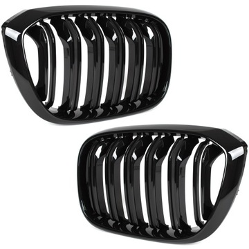 СЛЕДУЮЩАЯ РЕШЕТКА ДЛЯ ПОЧЕК ДЛЯ BMW X3 G01 X4 G02 ГЛЯНЦЕВЫЙ ЧЕРНЫЙ