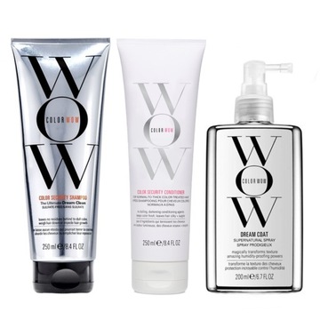 Color Wow Color Security szampon 250 ml + odżywka 250 ml + Spray 200 ml