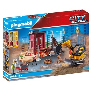 PLAYMOBIL MAŁA KOPARKA 70443 117 EL DUŻA BUDOWA