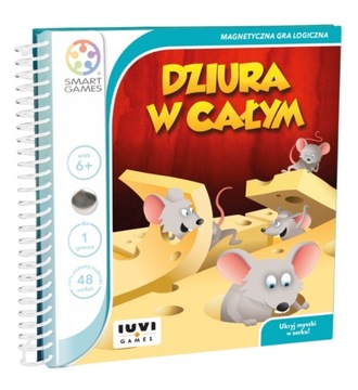 Gra logiczna Dziura w całym Smart Games układanka magnetyczna 48 zadań