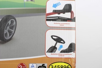 Детский педальный картинг с регулируемым сиденьем TUV 45кг.