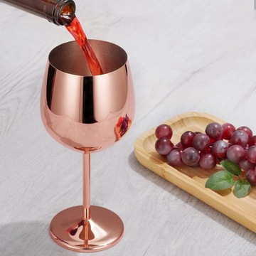 4X БОКАЛА ДЛЯ ВИНА МЕТАЛЛИЧЕСКИЕ БОКАЛЫ ДЛЯ САДОВОЙ ВЕЧЕРИНКИ 500 МЛ XXL MEGA