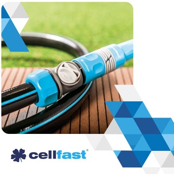Быстроразъемный соединитель Cellfast IDEAL с клапаном ВКЛ-ВЫКЛ для шланга | Соединитель шланга 3/4 дюйма