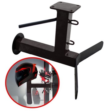 Настенная вешалка для куртки, мотоциклетного шлема, черный органайзер