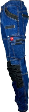 Spodnie robocze JEANS STRETCH jeansowe slim BHP