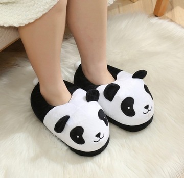 KAPCIE PANDA PLUSZOWE KIGURUMI DOMOWE roz.