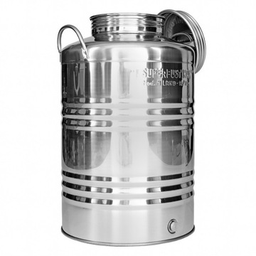 BECZKA ze STALI INOX bańka kanka 50L pojemnik ANTAŁEK na wino bimber whisky