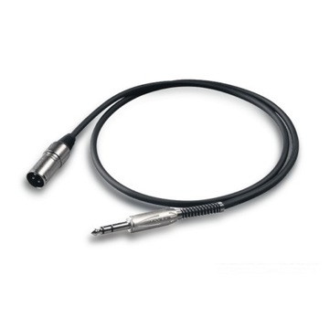 Proel Kabel mikrofon.stereo jack M - XLR M 3m