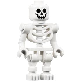 LEGO Szkielet Kościotrup biały czaszka Figurka gen047 21341