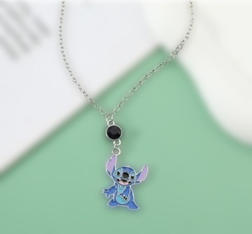 Детское колье-цепочка Disney Lilo Stitch, синий кубический цирконий