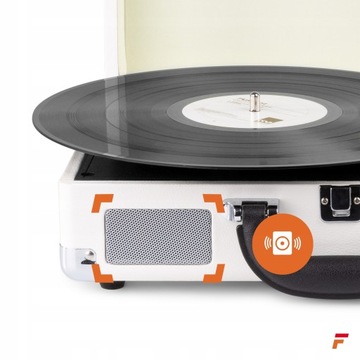 Проигрыватель в чемодане Bluetooth USB конвертер + VINYL