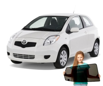 Záclony určené pro Toyota Yaris 2 II htb 3-dveřové
