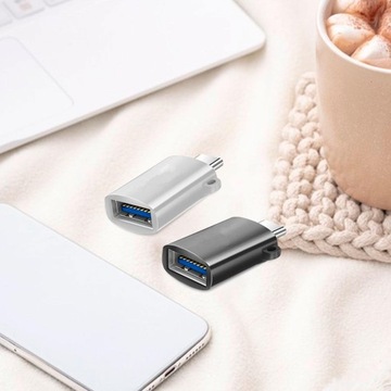 2 концентратора USB 3.0, разветвитель USB C, передача данных, стабильный черный цвет и