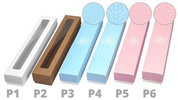 Świeca do chrztu, szatka na chrzest imię, gromnica