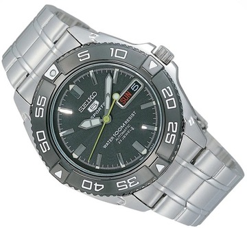 MĘSKI ZEGAREK AUTOMATYCZNY SEIKO 5 SPORT SNZB23J1 WR100 HARDLEX - ZESTAW