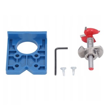 СВЕРЛА С УПОРОМ ДЛЯ БАНОЧНЫХ ПЕТЛЕЙ МЕБЕЛЬНЫХ ДВЕРЕЙ 35ММ + ШАБЛОН