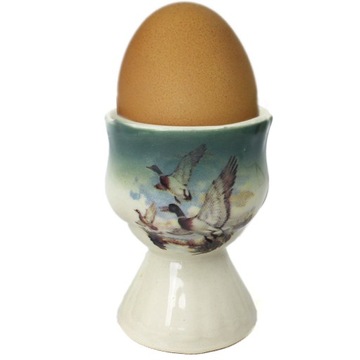 Керамическая подставка для яиц с охотничьим мотивом.