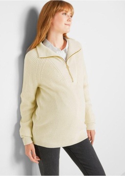 CIĄŻOWY SWETER DZIANINOWY BONPRIX 48