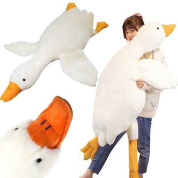 PLUSZOWA GĘŚ PIPA MASKOTKA PODUSZKA ZABAWKA 130 CM