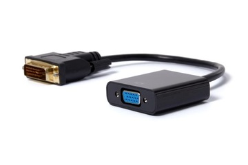 Кабель-переходник DVI на VGA DSUB Akyga 15 см для монитора проектора
