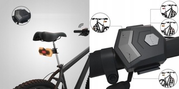 СВЕТОДИОДНЫЕ ПОВОРОТНИКИ 4 ШТ. ЛАМПЫ ЗАДНИЕ ПЕРЕДНИЕ БЕСПРОВОДНЫЕ ВЕЛОСИПЕДЫ СКУТЕРЫ