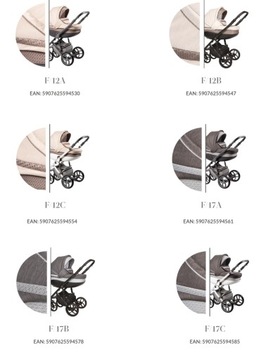 Коляска Baby Merc Faster Style 3в1, пудрово-розовый 91С